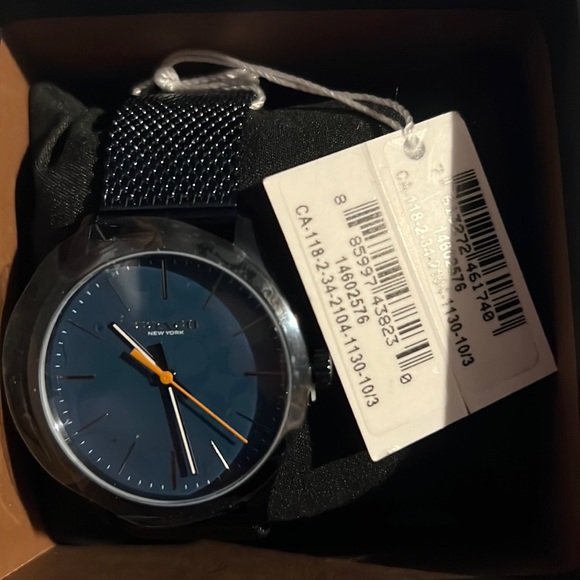 Coach Blue Mesh Watch - Picture 1 of 3